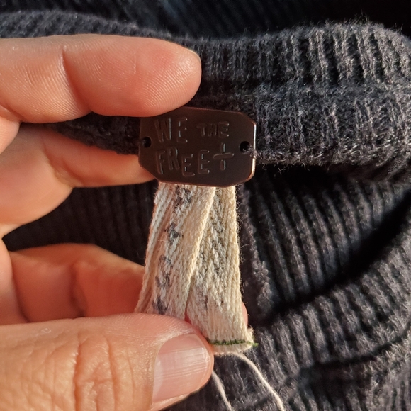 Free People Canyon Wash Tie-Dyed Thermal Tunic Oversized With Pockets Pullover S - Picture 7 of 10